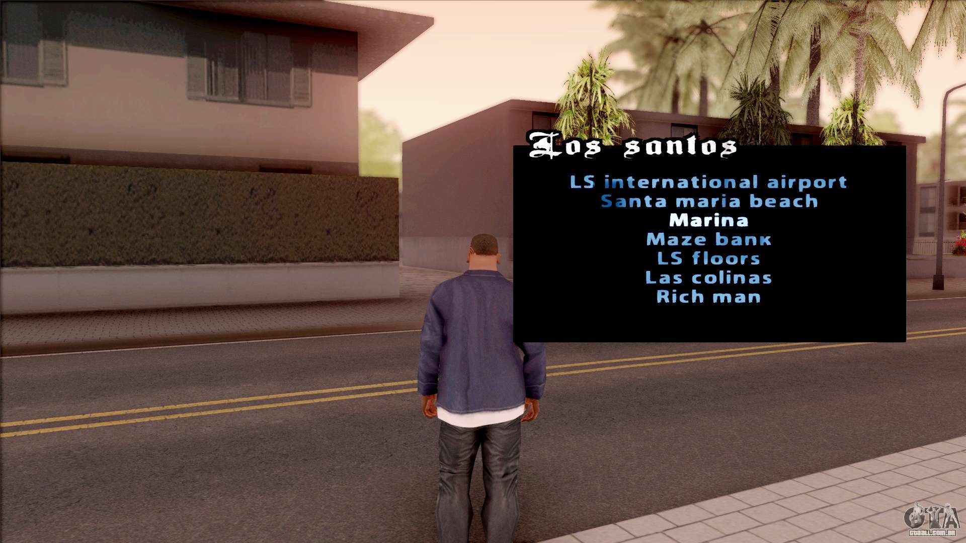 Teleportar para um marcador para GTA San Andreas