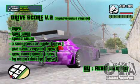 Drive Score v.2 para GTA San Andreas