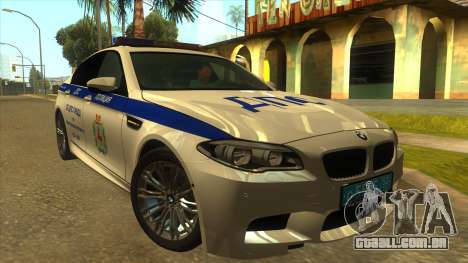 BMW M5 F10 GIBDD para GTA San Andreas