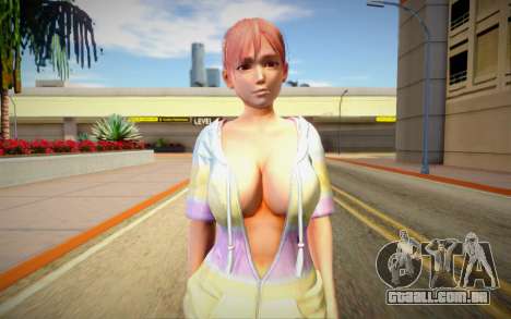 DOAXVV Honoka Loose Fluffy Parka para GTA San Andreas