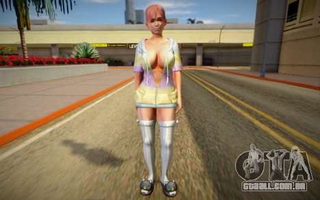 DOAXVV Honoka Loose Fluffy Parka para GTA San Andreas