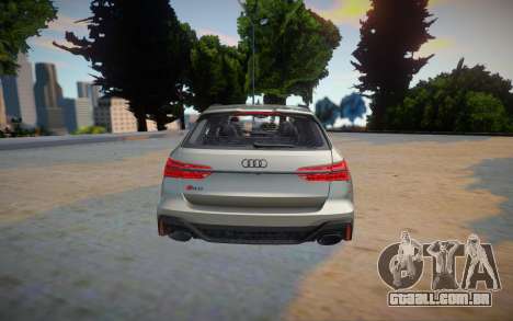 Audi RS6 2020 Silver Style para GTA San Andreas