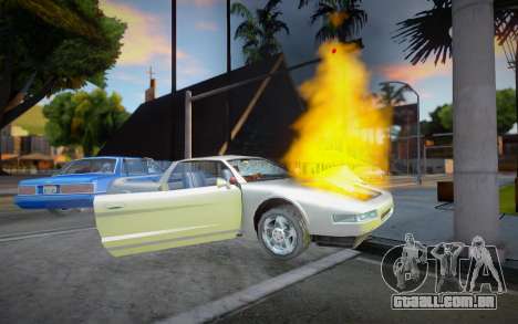 O motor não funciona quando é incendiado. para GTA San Andreas