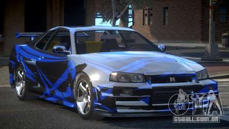 Nissan Skyline R34 Qz7 L10 para GTA 4