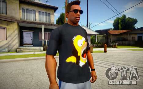 Homer Simpson T-Shirt para GTA San Andreas