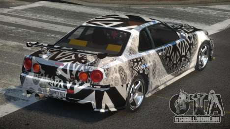 Nissan Skyline R34 Qz7 L8 para GTA 4