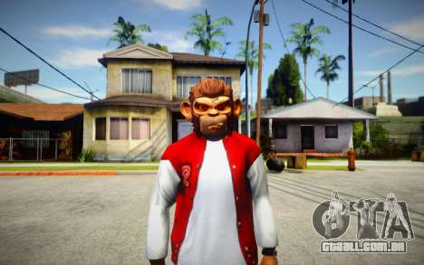 GTA V Space Monkey Mask for Cj para GTA San Andreas