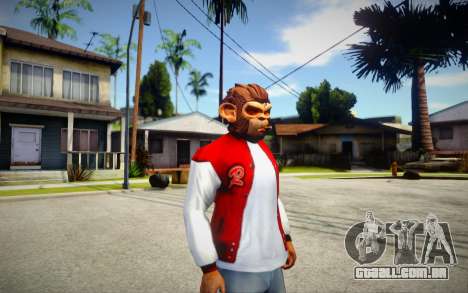 GTA V Space Monkey Mask for Cj para GTA San Andreas