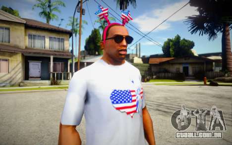 T-shirt Independence Day DLC V1 para GTA San Andreas