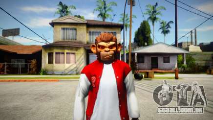 GTA V Space Monkey Mask for Cj para GTA San Andreas