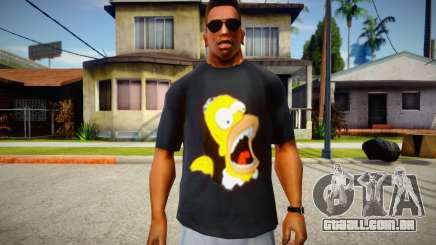 Homer Simpson T-Shirt para GTA San Andreas