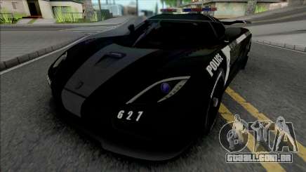 Koenigsegg Agera R Police from NFS Rivals para GTA San Andreas