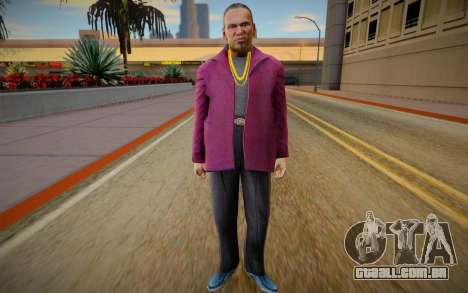 Gangster in a crimson jacket para GTA San Andreas
