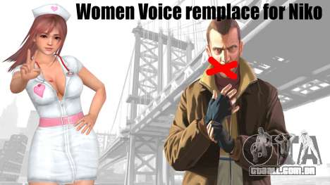 Female Voice remplace for Niko para GTA 4