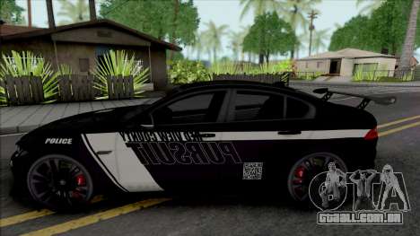 Jaguar XE SV Project 8 2017 Police para GTA San Andreas