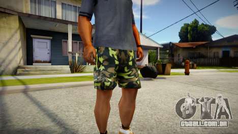 Camouflage shorts para GTA San Andreas