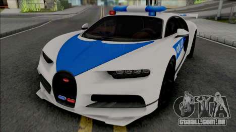Bugatti Chiron Police para GTA San Andreas