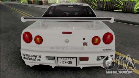 Nissan Skyline GT-R R34 1997 para GTA San Andreas