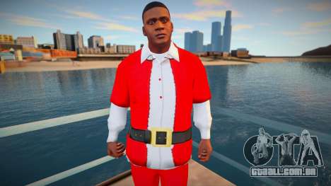 Franklin em um terno de Natal para GTA San Andreas