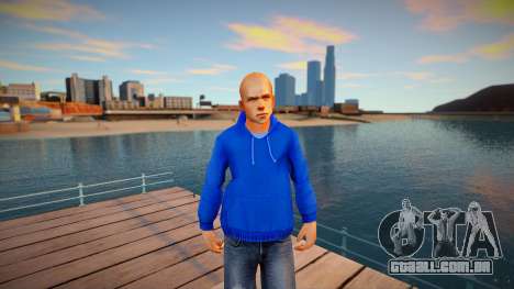 Beta Jimmy Hopkins - Blue Hoodie para GTA San Andreas
