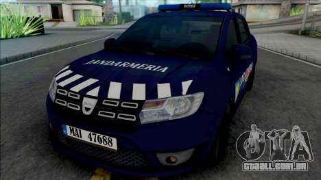 Dacia Logan 2018 Jandarmerie para GTA San Andreas