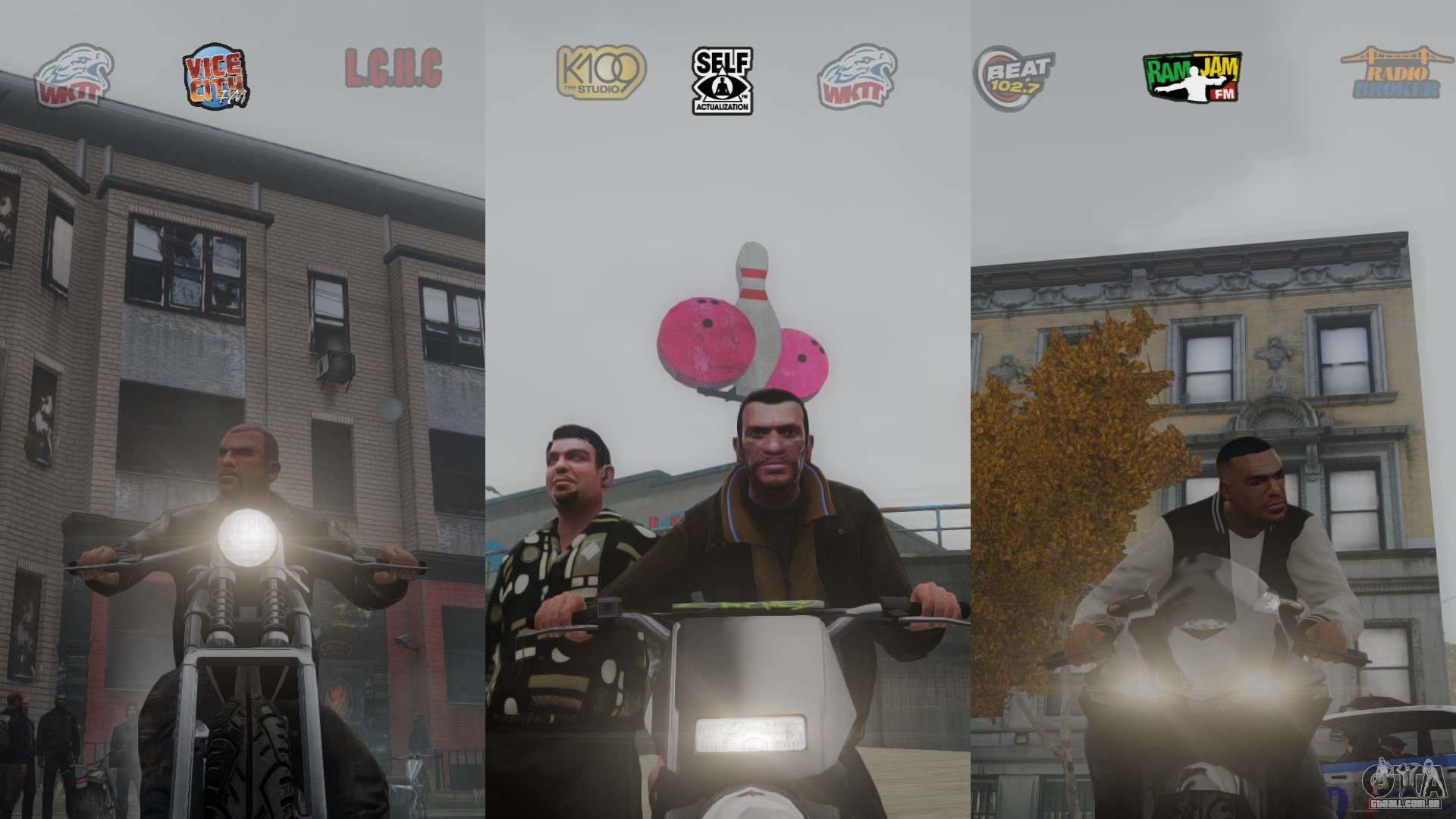 gta 4 colored radio hud