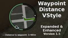 Waypoint Distance VStyle para GTA 4