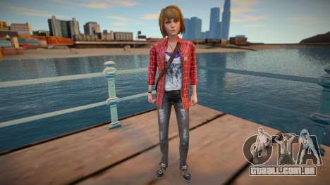 Max Caulfield em traje de Rachel Amber para GTA San Andreas