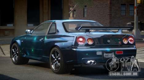 Nissan Skyline PSI R34 US S10 para GTA 4