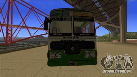 Punjab Roadways Bus Mod Por Harinder Mods para GTA San Andreas