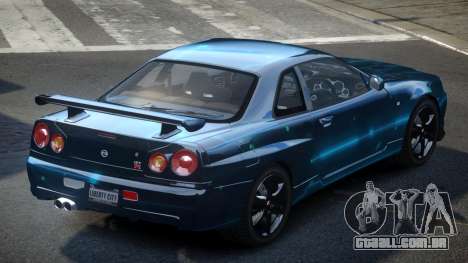 Nissan Skyline PSI R34 US S10 para GTA 4