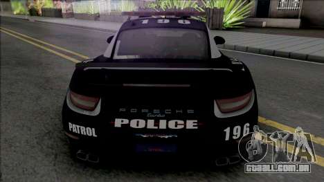 Porsche 911 Turbo 2014 Police para GTA San Andreas