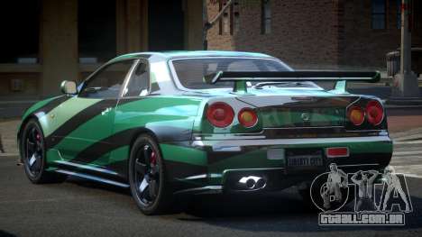 Nissan Skyline R34 PSI-U S3 para GTA 4