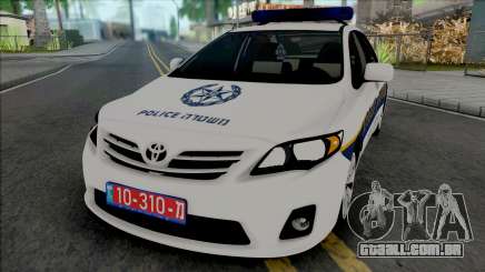 Toyota Corolla 2013 Israeli Police para GTA San Andreas