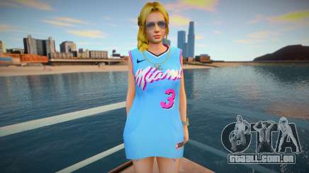 DOA Helena Douglas Fashion Casual V2 Miami Heat para GTA San Andreas