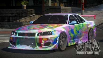 Nissan Skyline R34 PSI-S S10 para GTA 4