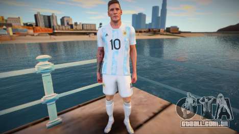 Lionel Messi Argentina T-Shirt 2021 para GTA San Andreas