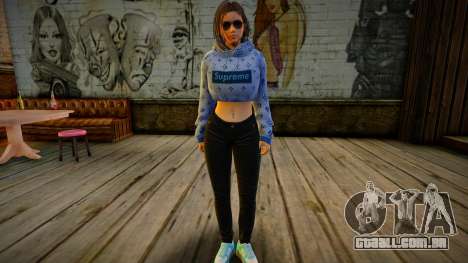 Samantha Samsung Assistant Virtual - Hoodie v2 para GTA San Andreas