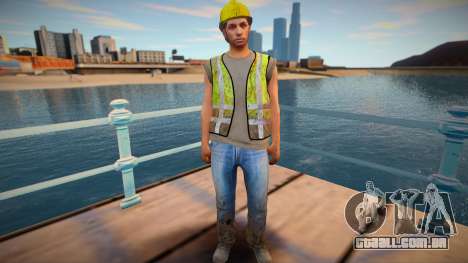 GTA Online Skin Construction Workers v1 para GTA San Andreas