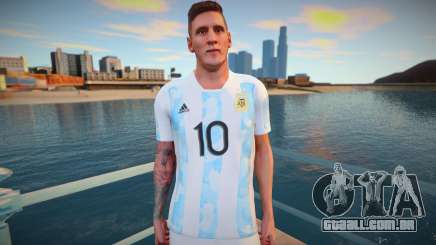 Lionel Messi Argentina T-Shirt 2021 para GTA San Andreas