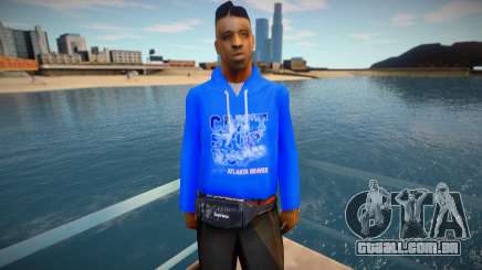 Black Guy In A Blue Sweater para GTA San Andreas