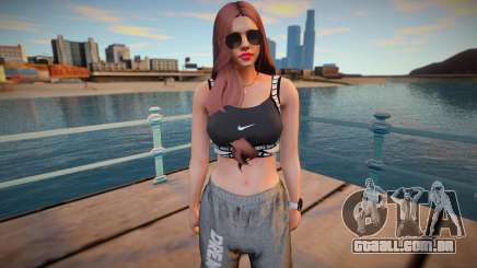 GTA Online Skin Ramdon Female 9 Fashion v2 para GTA San Andreas