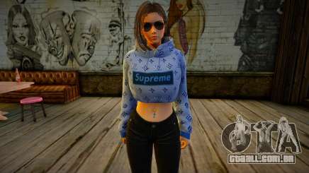 Samantha Samsung Assistant Virtual - Hoodie v2 para GTA San Andreas