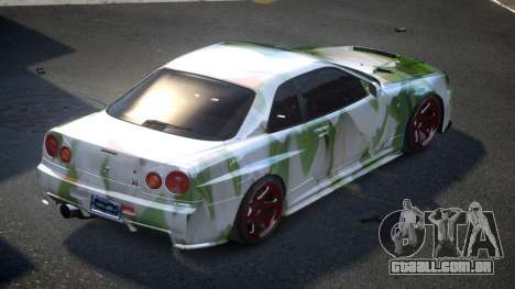 Nissan Skyline R34 PSI Qz S10 para GTA 4