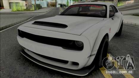 Dodge Challenger SRT Demon HPE1200 para GTA San Andreas