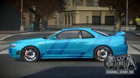 Nissan Skyline R34 BS Qz S9 para GTA 4