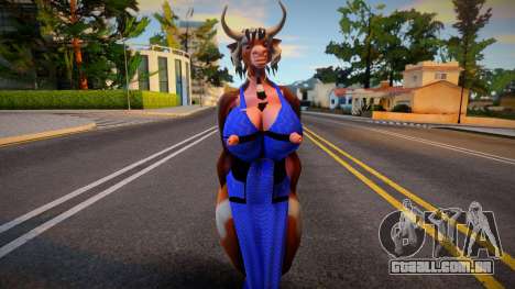 Anthro Cow Lady para GTA San Andreas