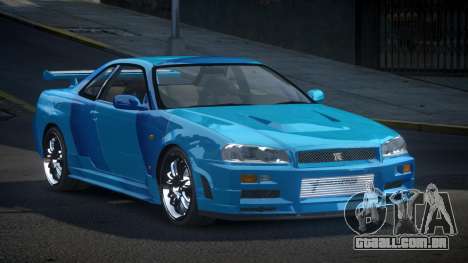 Nissan Skyline R34 BS Qz S9 para GTA 4