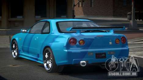 Nissan Skyline R34 BS Qz S9 para GTA 4