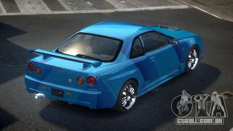 Nissan Skyline R34 BS Qz S9 para GTA 4